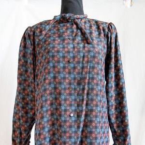 Vintage Agnona Altuna Silk Blouse Size 8